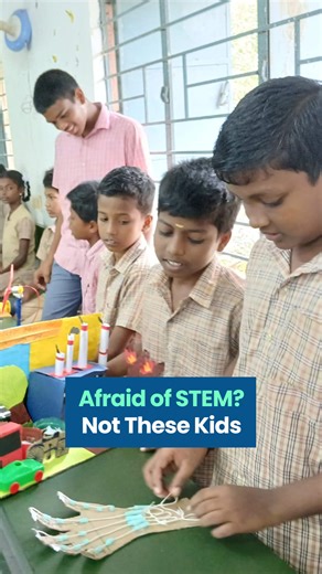 Who said kids are afraid of STEM (Science, Technology, Engineering, Mathematics)? Over 35,000 kids across India are proving otherwise! These young minds are exploring STEM through fun experiments and hands-on projects, transforming lessons into practical solutions that could solve real world problems one day. Whether it’s improving farming methods or creating safer tech solutions, they’re taking baby steps fuelled by their curiosity. At the heart of this movement is Project Jyoti, an initiative 