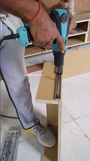 drawers channel fitting process #carpentry #woodworking #shortvideo