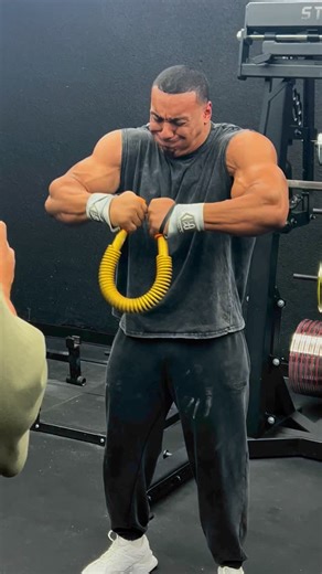 ‎Ali Madani علی مدنی‎ on Instagram: "Beasts vs. The Spring Not many people in this world can budge my 100kg spring. It takes real strength to defeat it. Here are the super mutants who were able to conquer it alongside me. Alhamdulilah for another day of health and POWER #strength #zurkhaneh #persianmeel #fyp #fitness"