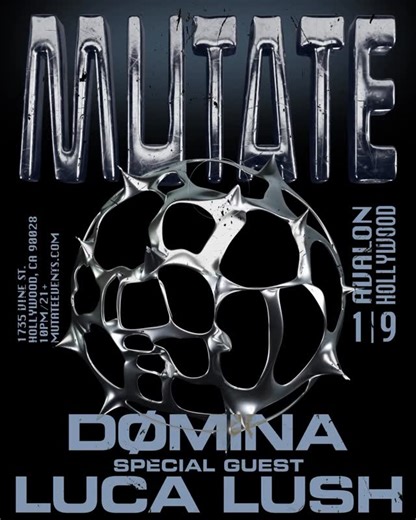 @mutate_official on Instagram: "@dominamusic takes on @avalonhollywood with @lucalush on 1/9 ✮"