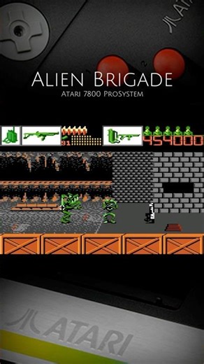 Alien Brigade (Atari 7800 ProSystem) #retrogaming #atari