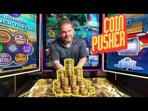Chasing the Wheel Spin! HUGE Coin Pusher Slot Machine Action! 🎰💥