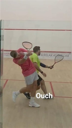 Clearing the ball like a pro 😎 #squash #goodjob #pro