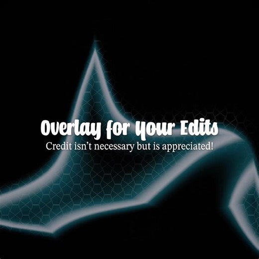 Overlay For Edits | Blue Fractal | 🫐