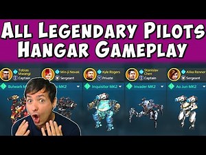 Full LEGENDARY PILOTS Hangar Mk2 War Robots Maxed Gameplay WR