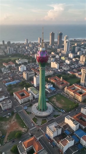 Colombo Lotus Tower 🇱🇰 | Stunning Drone View of Sri Lanka’s Iconic Landmark in 4K