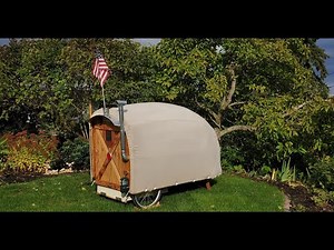 Conestoga bicycle camper