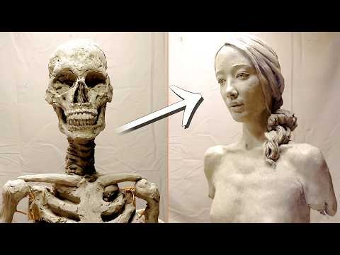 [Pure Insanity] Sculpting Nude Model "Natsuko Yagishita" From Bones and Muscles 🧠💀