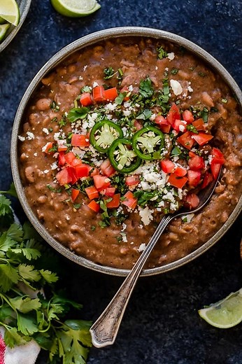 Instant Pot Refried Beans - Easy & Healthy!