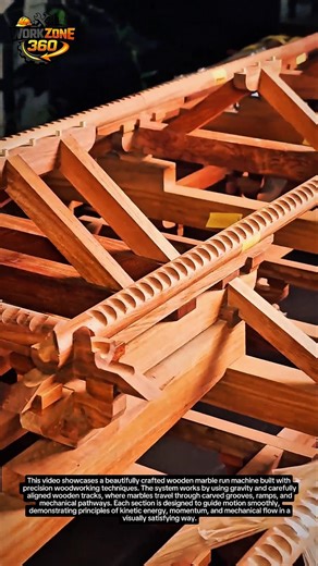 Amazing Wooden Marble Run Machine | Satisfying Engineering Craft & Kinetic Design