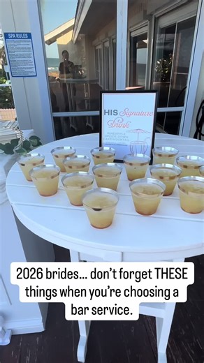 It’s easy to get caught up in pricing and pretty setups, but your bar team handles a massive part of your guest experience. Here are the things that actually matter and will make or break your wedding day flow. 1. How they handle ice and storage If they’re not calculating ice based on guest count, weather, drink menu, and venue layout… that’s a red flag. Ice is what keeps your drinks cold and your lines short. 2. Their batching and prep system Ask how they prep syrups, juices, and mixes. This is