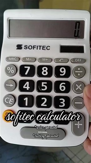 Sofitec Calculator: The Ultimate Solar and Battery Operated Solution