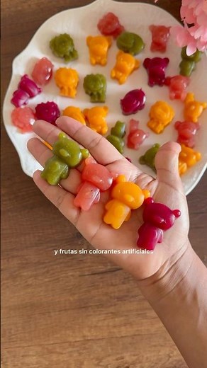 Gomitas caseras sin azúcar / snack saludables para niños / verduras y frutas divertidas/ BLW /