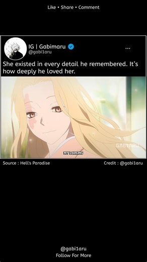 Gabimaru Describing Yui | Hell’s Paradise Season 2 #animeedit #animequotes #gabimaru 🖤