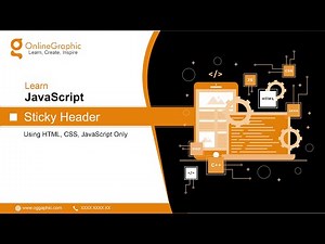 JavaScript Sticky Header Tutorial | online graphics