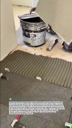 Perfect Tile Leveling System Installation #TilingPro #HomeRenovation #ConstructionTools