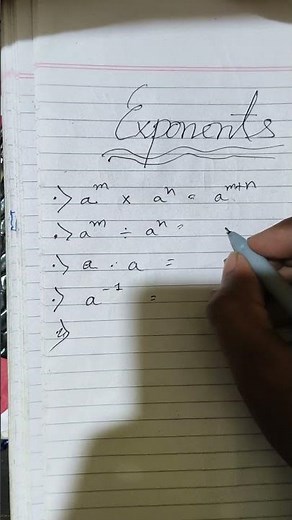 Basic exponent laws 😄