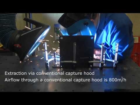Welding: extraction via hood - Local Exhaust Ventilation (LEV)