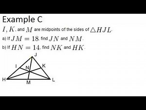 Medians: Examples (Geometry Concepts)