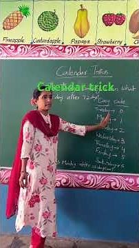 Calendar Trick #shortviral#govtschool#happy#easytrick#shortcut#easy#competitiveexams#dsc#tet