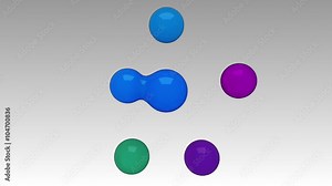 Circle diagram flow chart, 6 result circle presentation templete (included alpha)