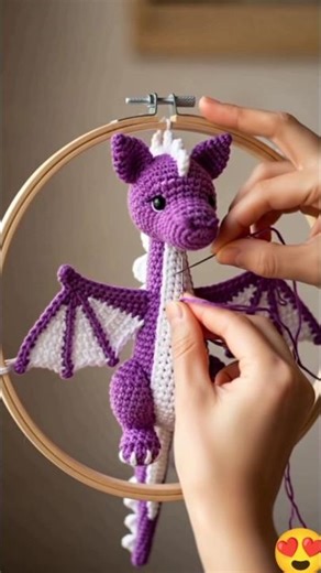 DIY Purple Dragon Dreamcatcher ✨ | Satisfying Handmade Art