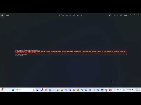 Fix: Connection was successfully established with the server, but then an error occurred during the