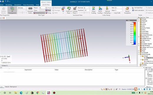 CST仿真平面波传播
