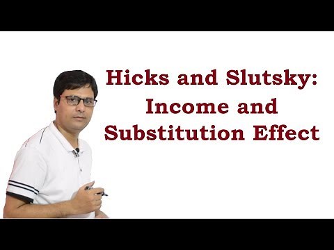 Hicks and Slutsky: Income and Substitution Effect