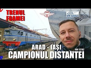 Arad - Iasi IRN 12767 | Calatorie cu trenul pe cea mai mare distanta din Romania