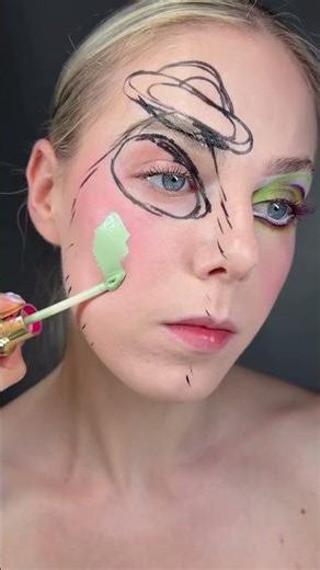 ALIEN ABDUCTED MAKEUP! 👽🛸#creativemakeup #makeuptutorial #makeupartist #transformation