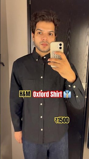 H&M Black Oxford Shirt #oxfordshirt #shirts #blackshirts #mensfashion #fashion #styleinspo #styling