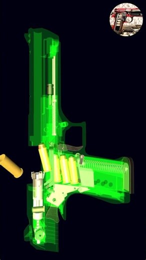 How Desert Eagle Works (Slow Motion Cutaway Animation)