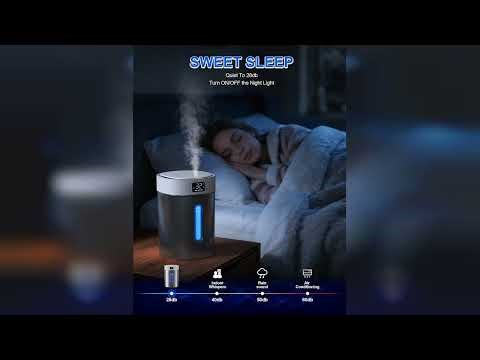 Review: Humidifiers for Bedroom Large Room Baby, 4L Ultrasonic Cool Mist Humidifier, 304 Stain...