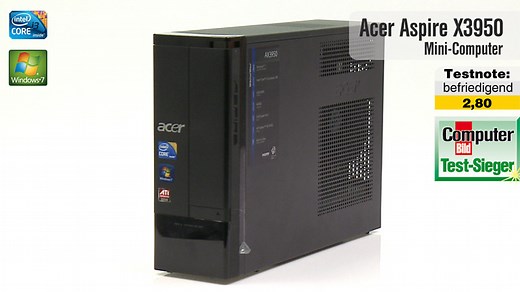 Klein und schnell: Acer Aspire X3950
