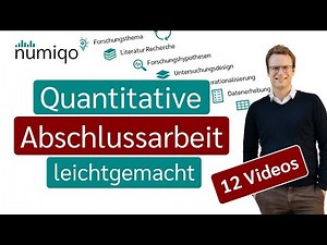 Quantitative Abschlussarbeit leichtgemacht 1/12 [Schritt für Schritt durch deine Masterarbeit]