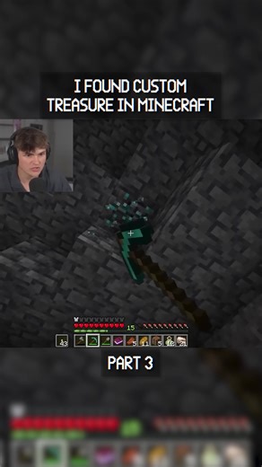 I Found Custom Treasure In Minecraft! Part 3 #minecraft #wisp #mcyt #minecraftbut