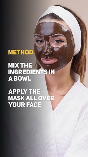DIY Chocolate And Honey Face Mask For Glowing Skin #Shorts