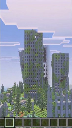 My Minecraft Apocalypse City Building with Vibrant Visuals 🍃