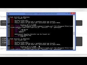 Solução-Como instalar o phonegap no Windows 8, Seven e outros