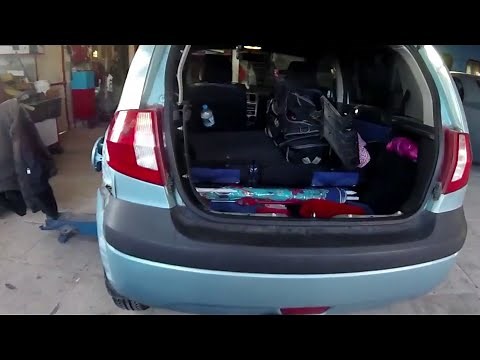 Hyundai Getz rear bumper removal