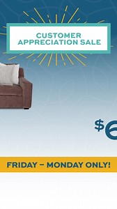  The BEST discounts for our BEST customers! We’re talking about YOU! Shop our biggest discounts of the entire year during our Customer Appreciation Sale! Extra savings on items that rarely go on sale, FRIDAY, OCTOBER 10 – MONDAY, OCTOBER 13 only! Plus, get 1/2 off full-service delivery!* | Slumberland Furniture | Facebook