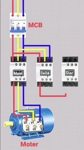 star Delta Connection diagram
