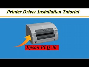 How To Install Printer Without Driver Download || Epson PLQ 30 Passbook Installation