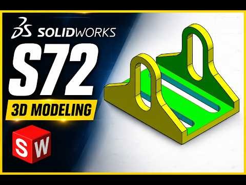 SOLIDWORKS Practice Model S72 | Step-by-Step 3D Modeling Tutorial for Beginners