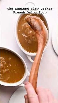 Make delicious French Onion Soup right in the slow cooker! No need to stand at the stove for hours