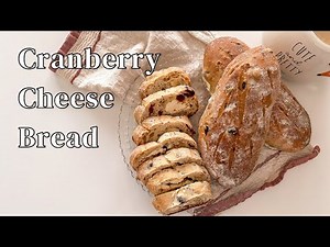 Cranberry Cheese Bread with Poolish | Fluffy, Flavorful, and Easy