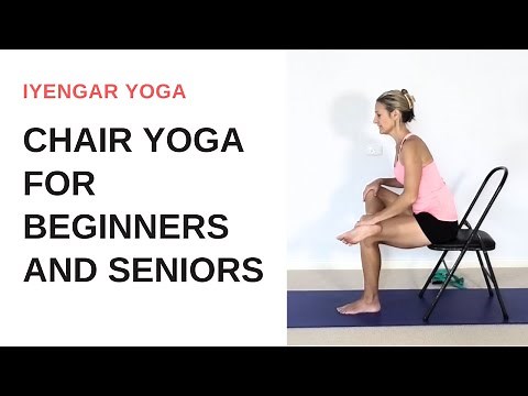 CHAIR YOGA sequence for BEGINNERS and SENIORS | Iyengar yoga
