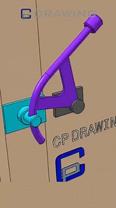 14K views · 306 reactions | Animação de tranca para portão  Gate lock animation #engineering #engineer #mechanic #mechanicalengineering | Cp drawing | Facebook