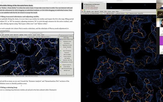 [Loop and Ligand Fitting] Manual model building with UCSF Chimera & Coot 0.9
